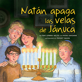 Natán apaga las velas de Jánuca
